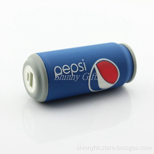 Can Shape Portable 2600mah Power Bank Promo Gifts